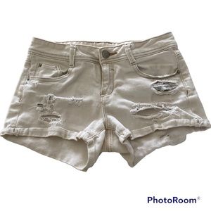 Ardene Ripped White 5 Pocket Shorts